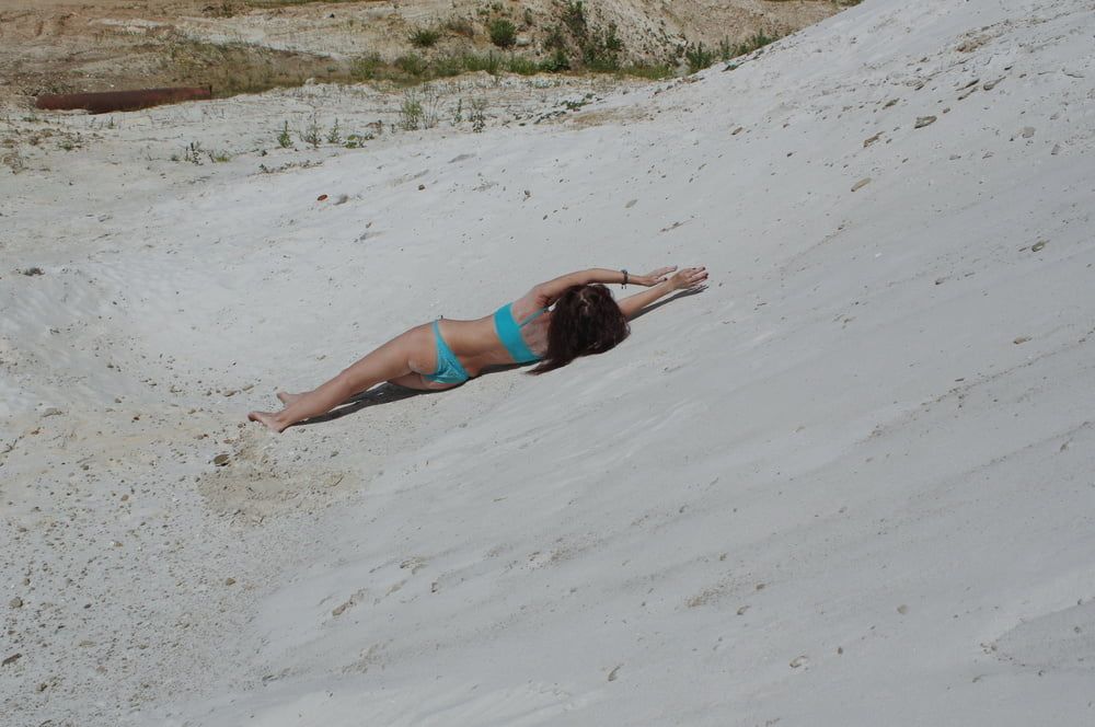 On White Sand in turquos bikini #38