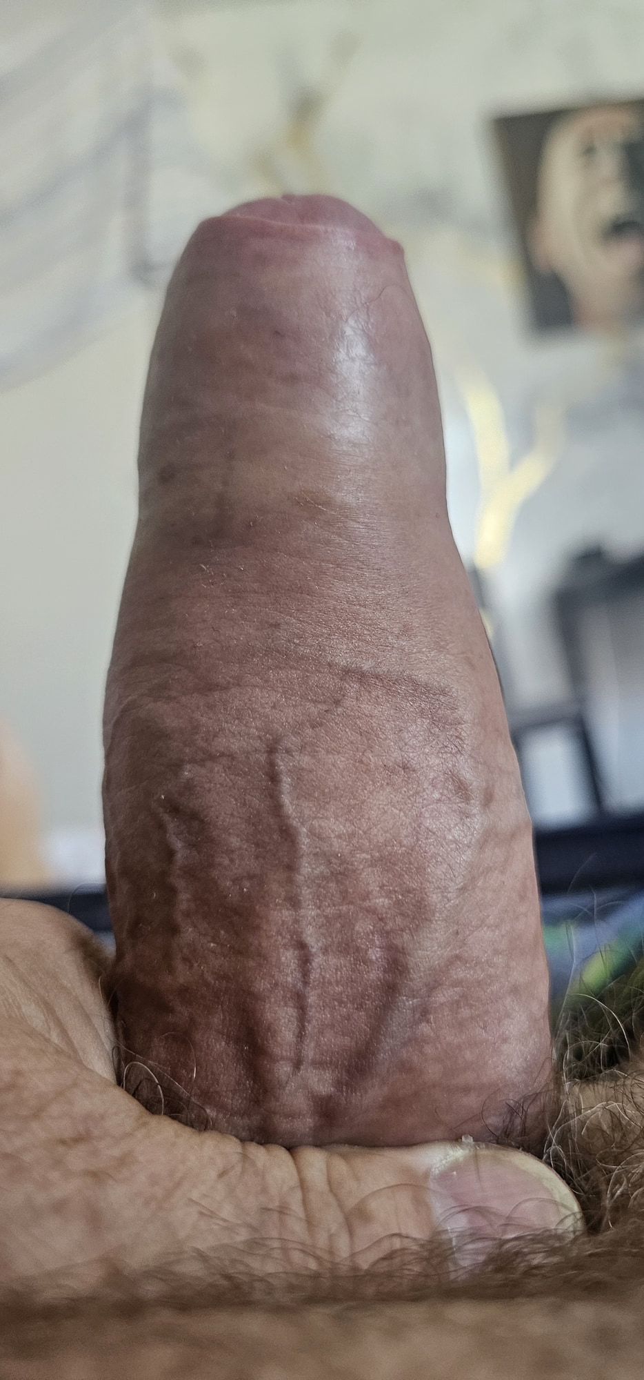 Thick cock close up