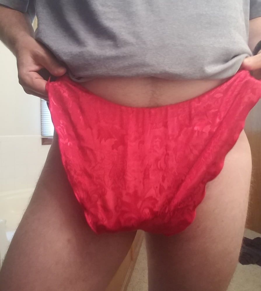 Red tap panties #4