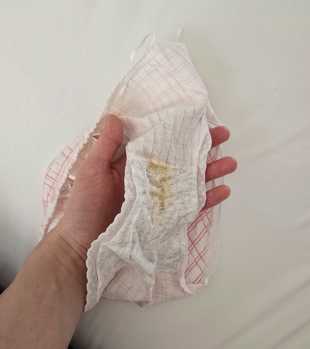 My Dirty panties for you to sniff and lick my juicy wetness #2