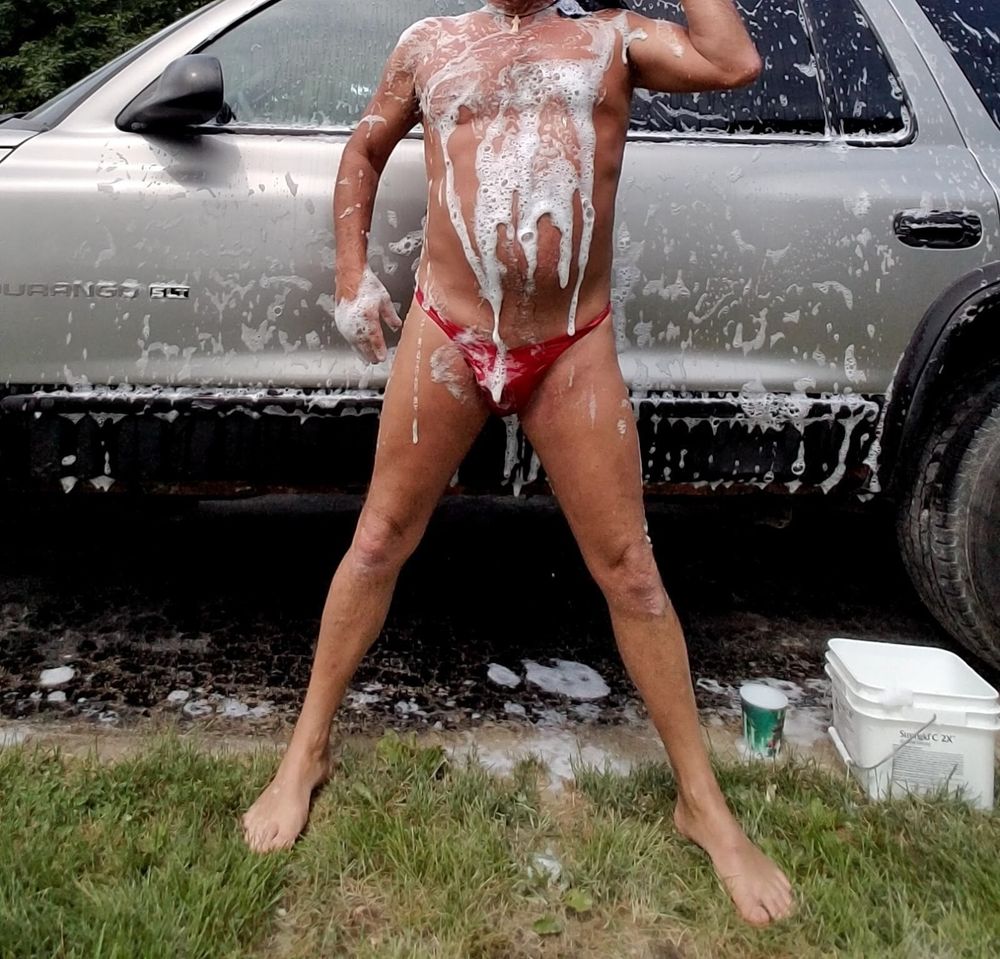 Nude Naked Public Car Wash #4