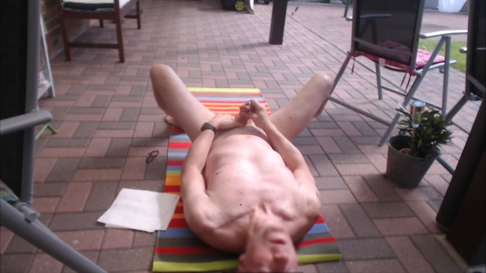 outdoor sexshow grazy bondage jerking edging cumshot #30