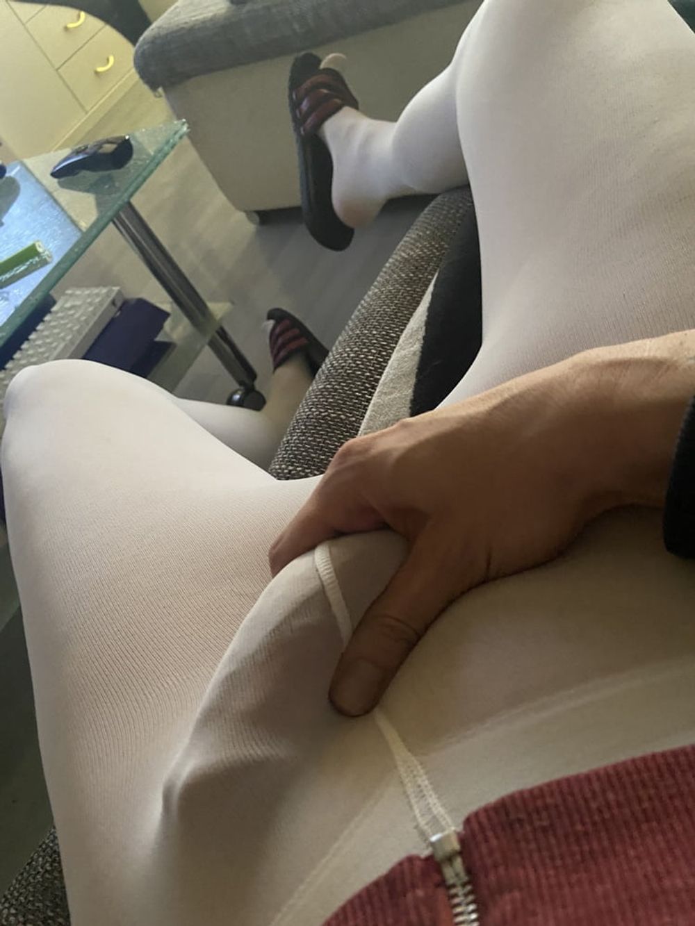 My incredible detailed cockoutline and bulge in tights! #2