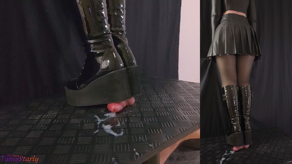 Destroying Your Cock And Balls in my Painful OnlyMaker Boots #11