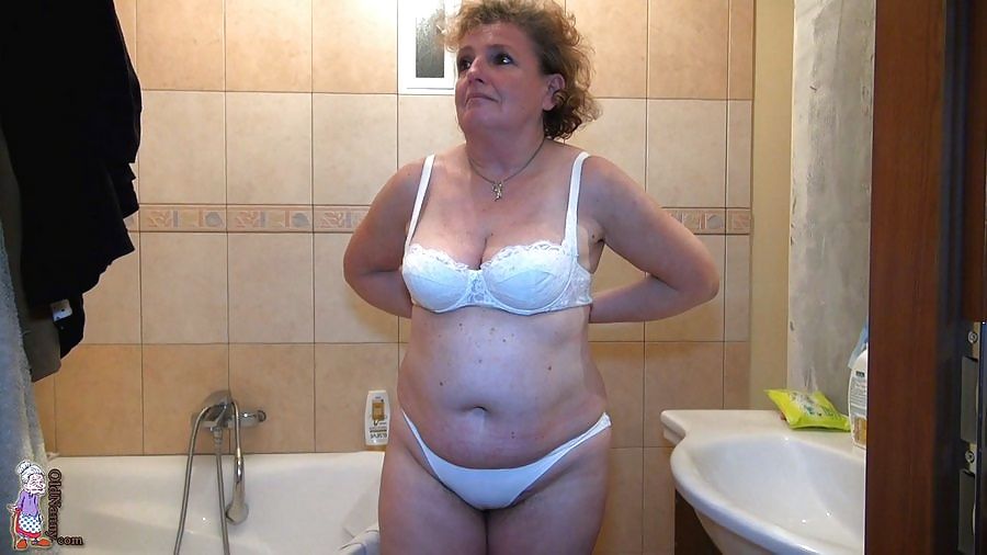 Old granny in the bathroom #4