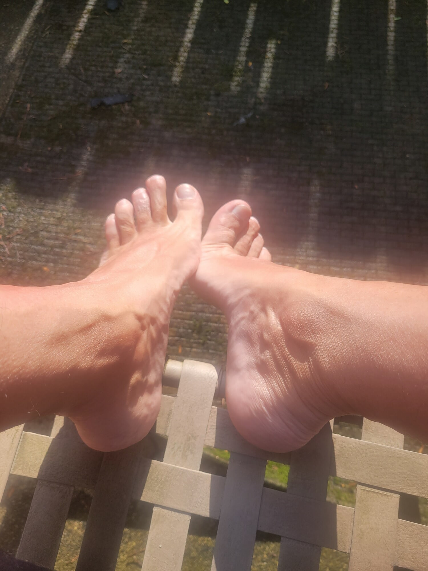 Pretty Bare Feet and Nylons and Heels and Big Cock
