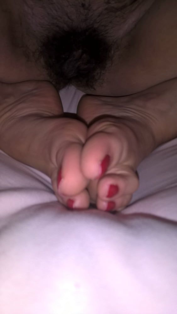 Hairy Mature Wife JoyTwoSex Feet #21