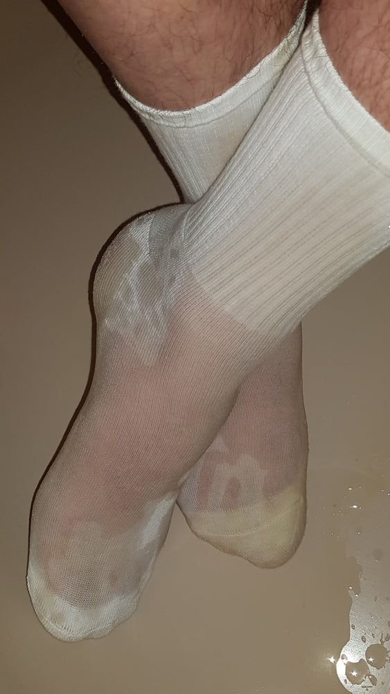 My white Socks - Pee #16