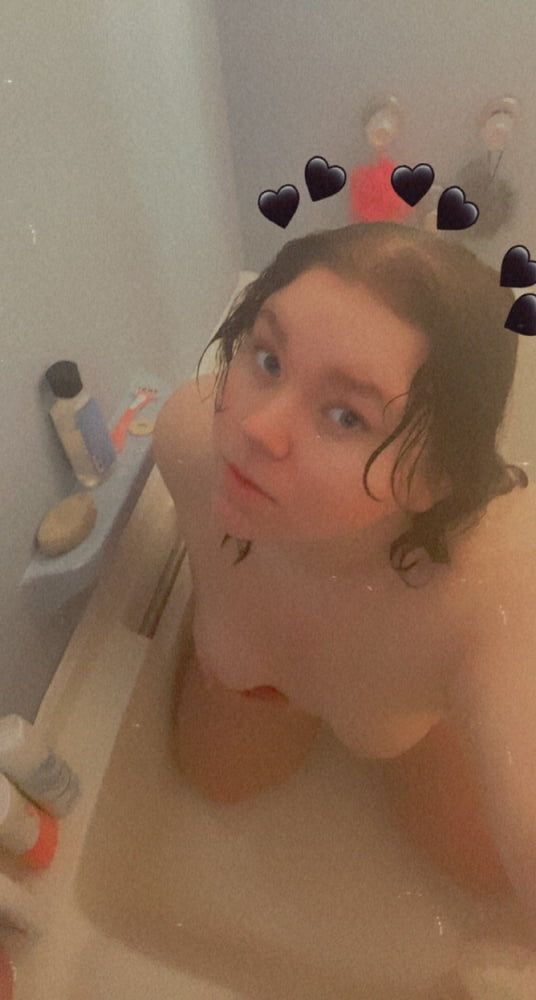 Sexy 18 year old teen BBW Lilac takes hot wet shower photos #14