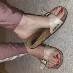 my feet in Sandals
