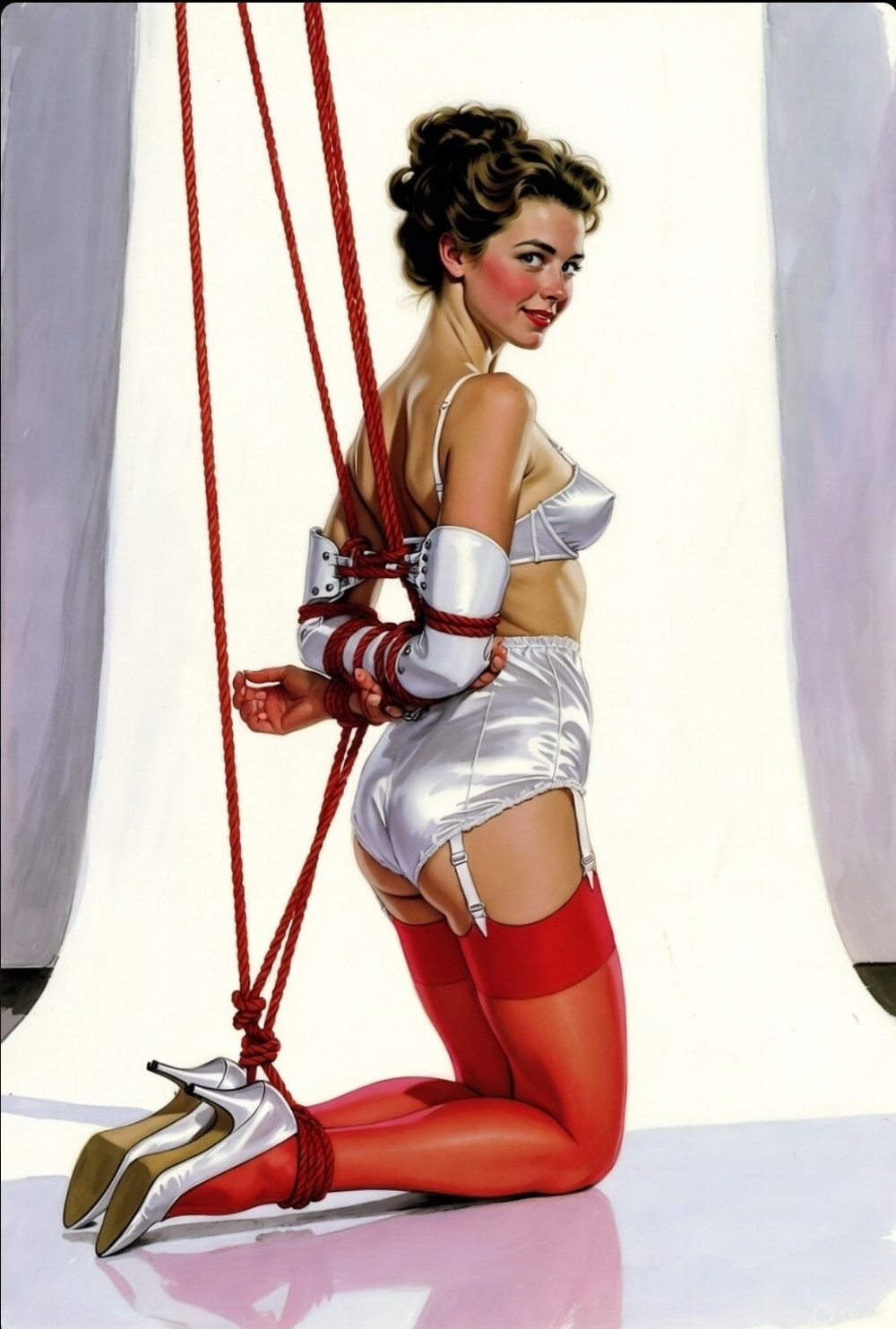 Pixwhores Experimental Enhanced: Watercolour fantasies #12