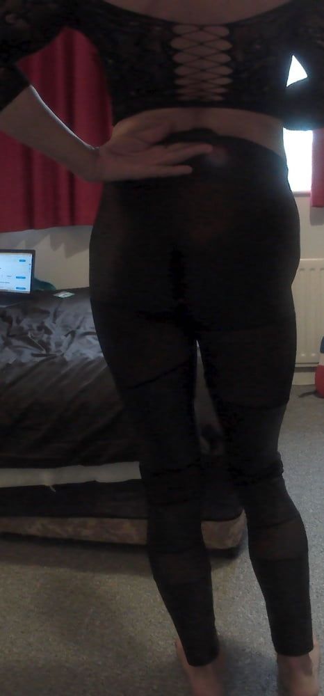 Loving the feel of my faux leather leggings #10