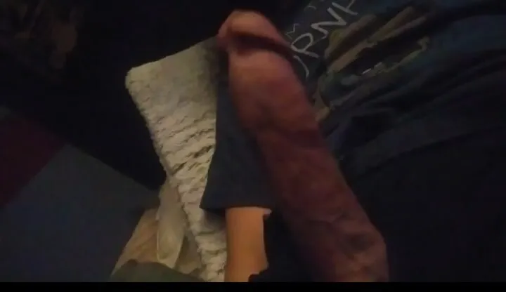 Puerto rican showing his big juicy throbbing cock