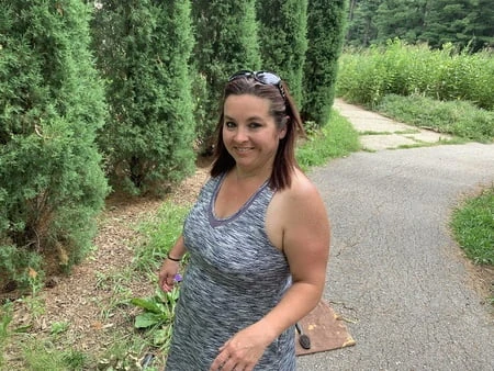 sexy bbw outdoors at the park         