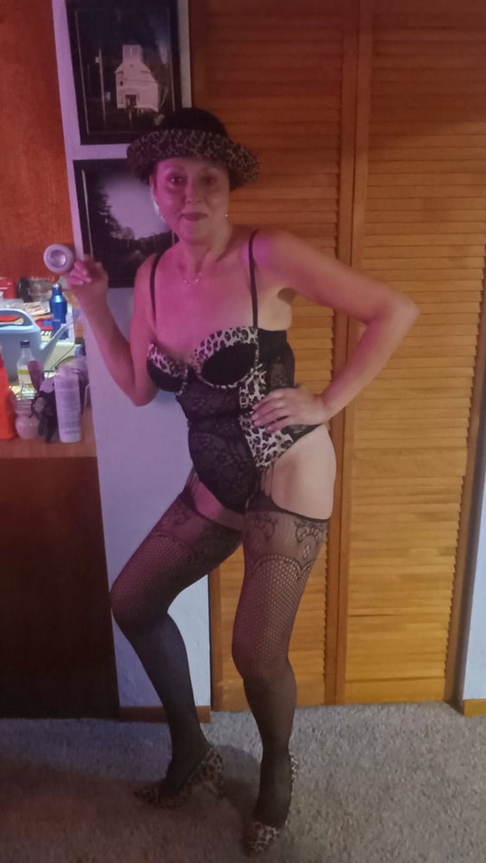 Check out my new Cougar lingerie, stockings and pumps #18