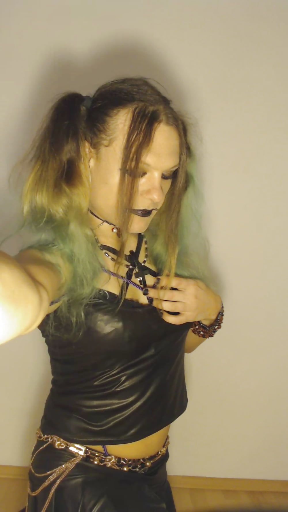 Bondage Chastity Green Cyber Goth Brandynette #22