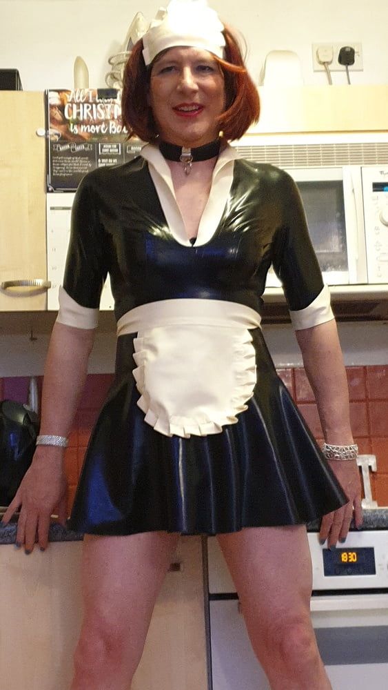 Sissy Lucy is a Latex Maid in Chastity #13