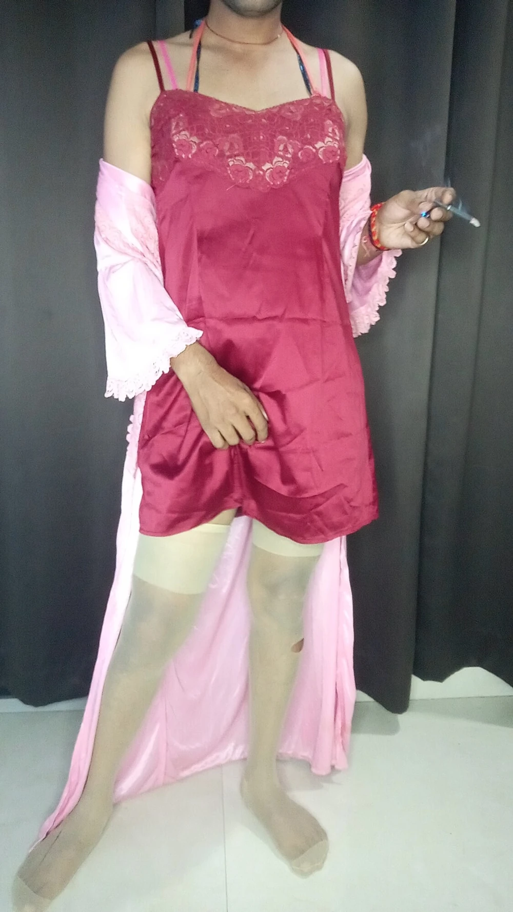 My sexy satin nighty #3