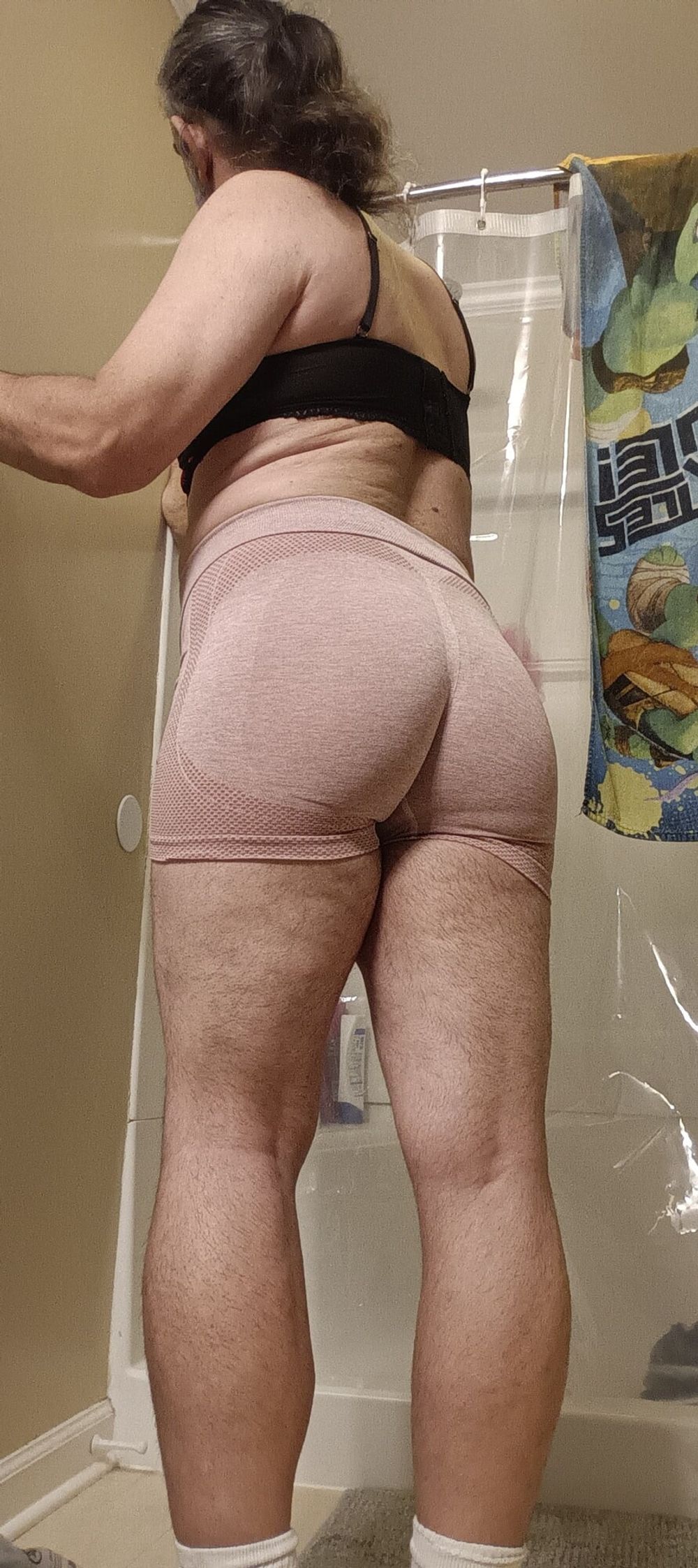 Ass looks so good in my little sexy shorts.... What do you t #4