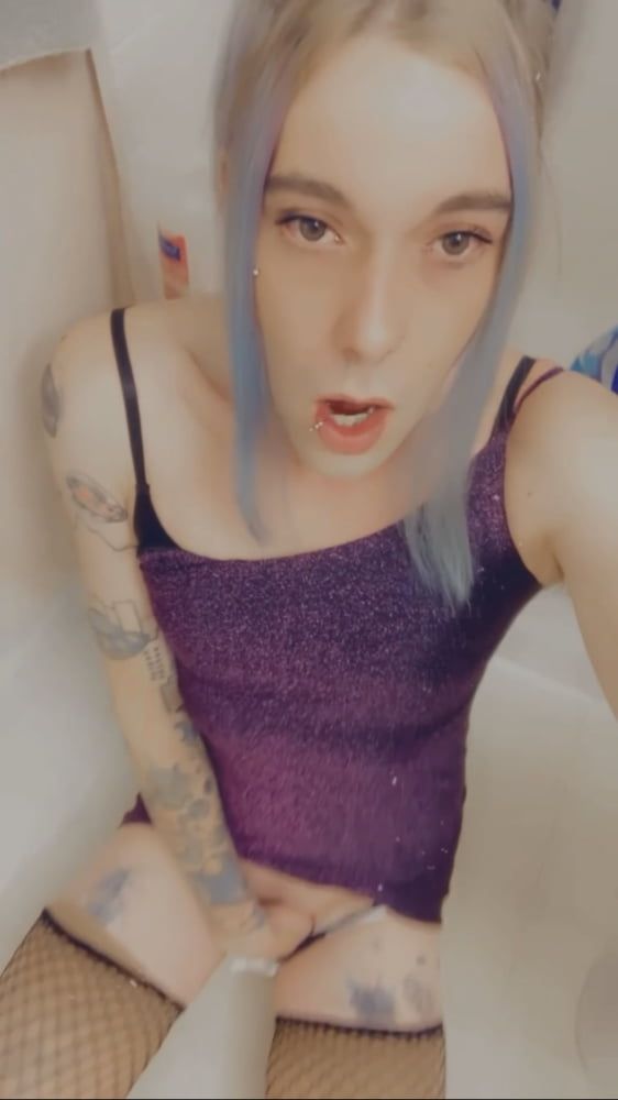 Hot Purple Minidress Slut #4