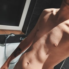 hot teen with a stiff cock