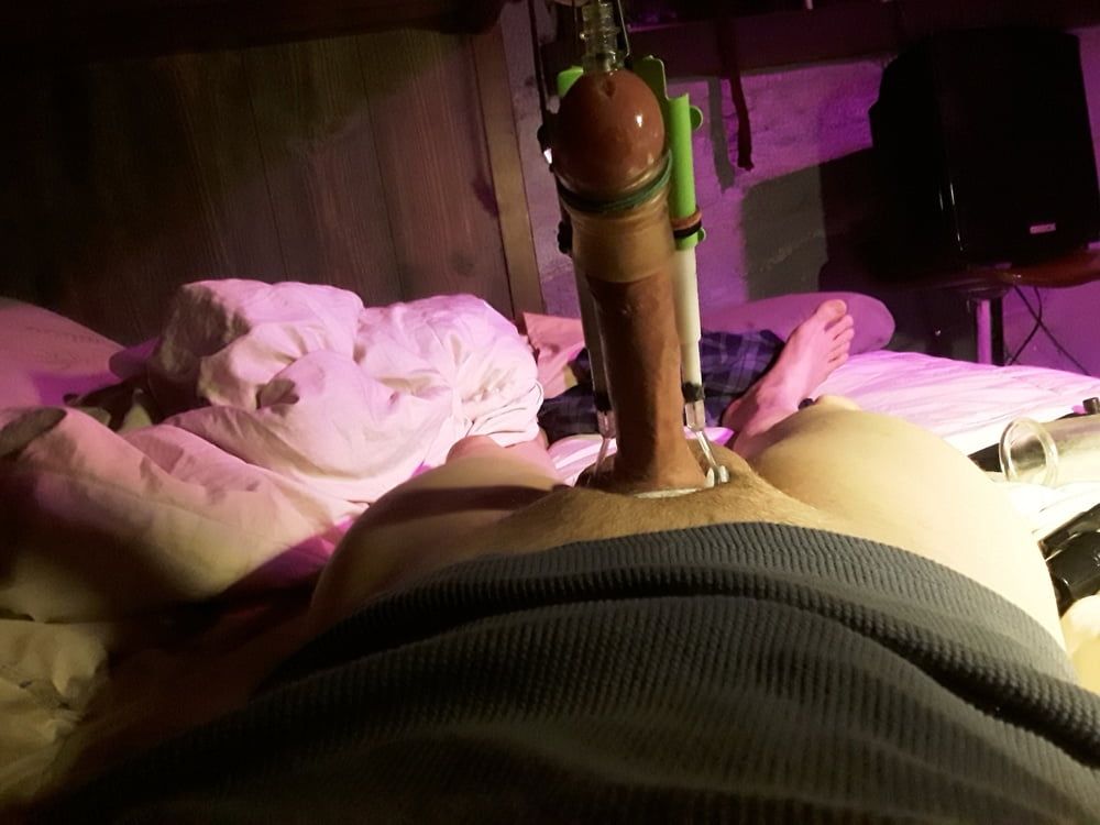 Big Cock pumping and stretching  #14