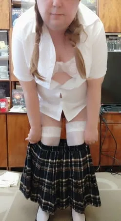 sissy posing in school uniforms         