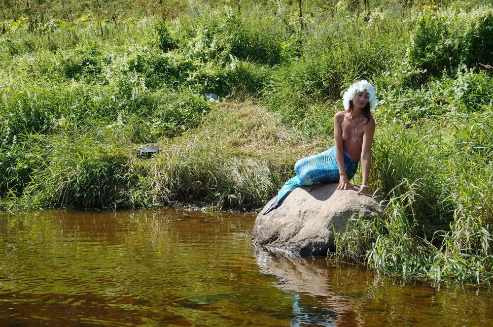 Mermaid  on boulder #33