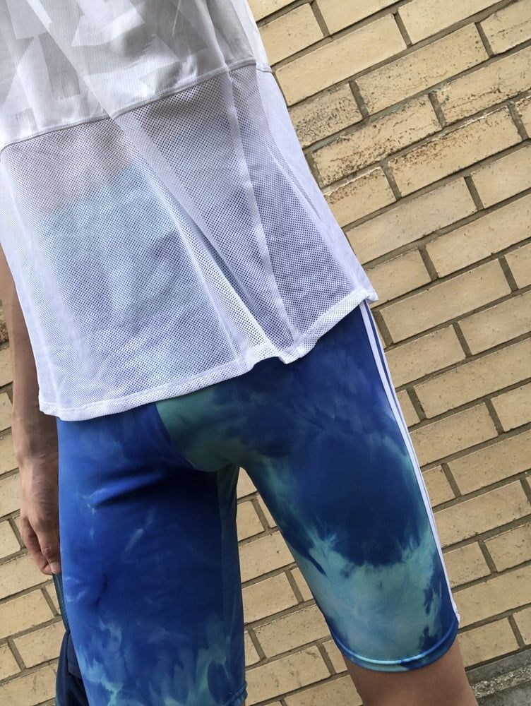 Blue Tie-Dye Shorts #3