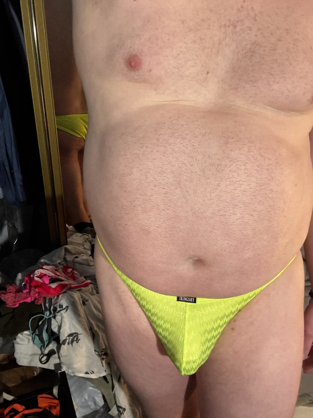 Fat man thong try on #21