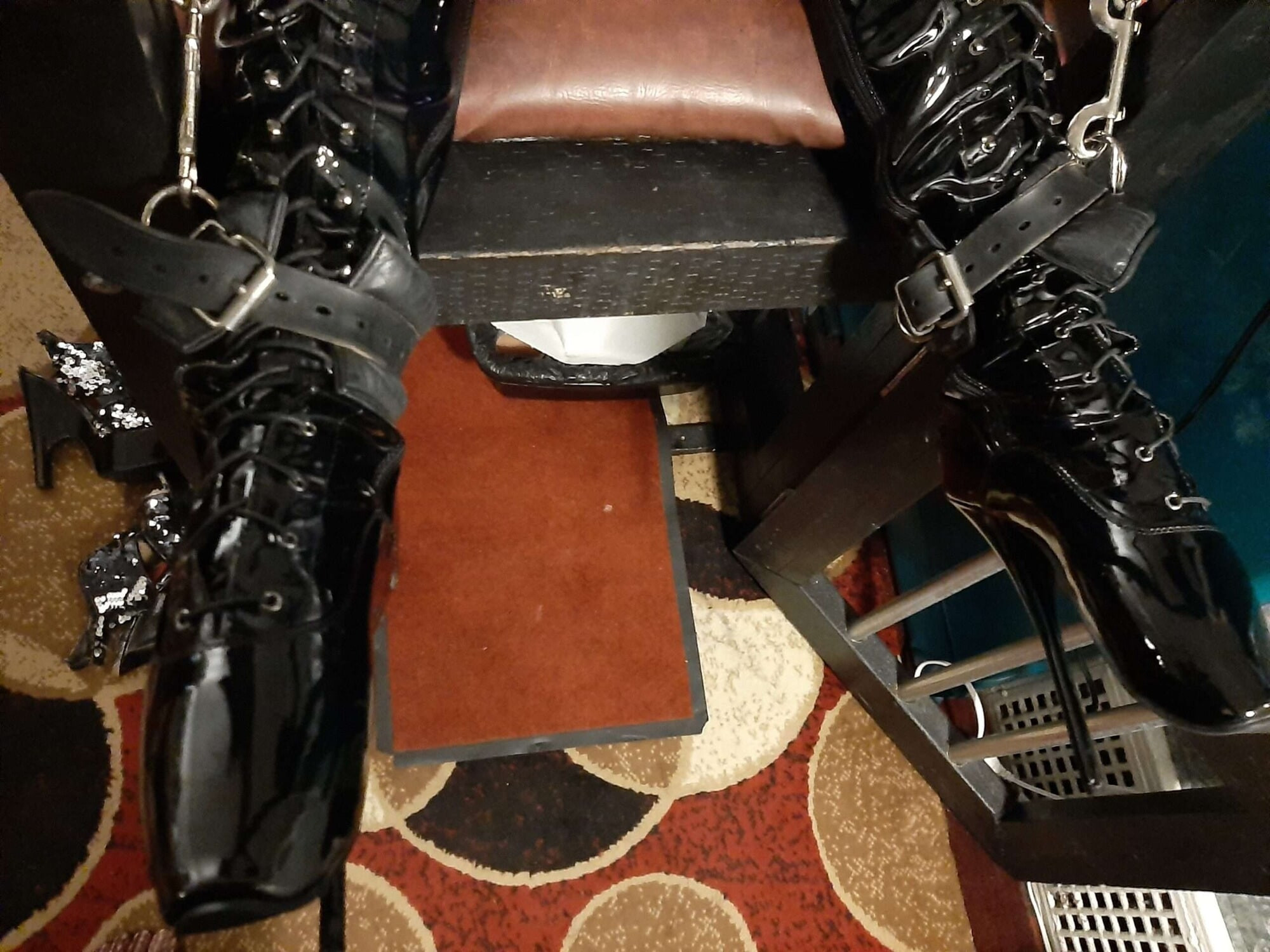 Ballet Boot Bondage & CBT on The Dungeon Table #3