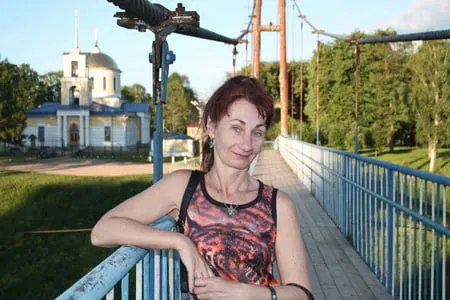 on the hanging bridge         