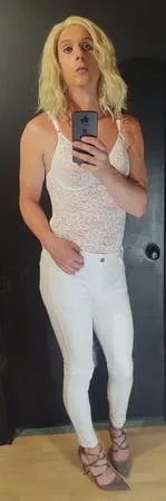 white pants         