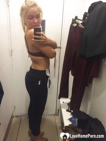 astonishing girlfriend tries on a couple of outfits         