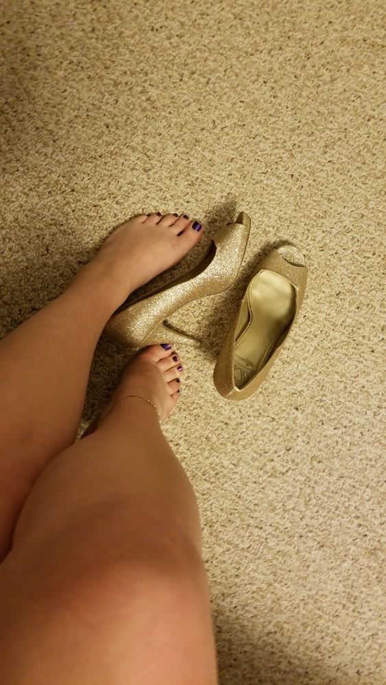 Playing in my shoe closet pretty feet heels flats milf  wife #41