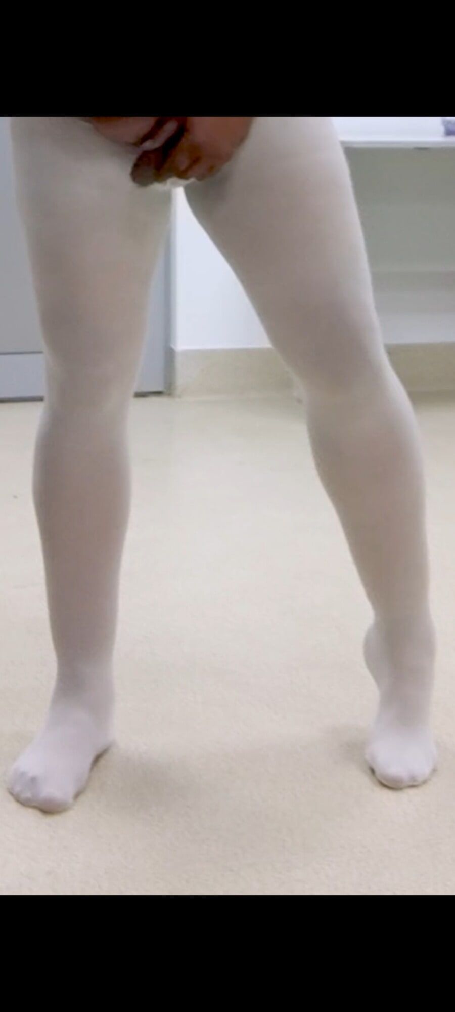 Legs in white pantyhose #18