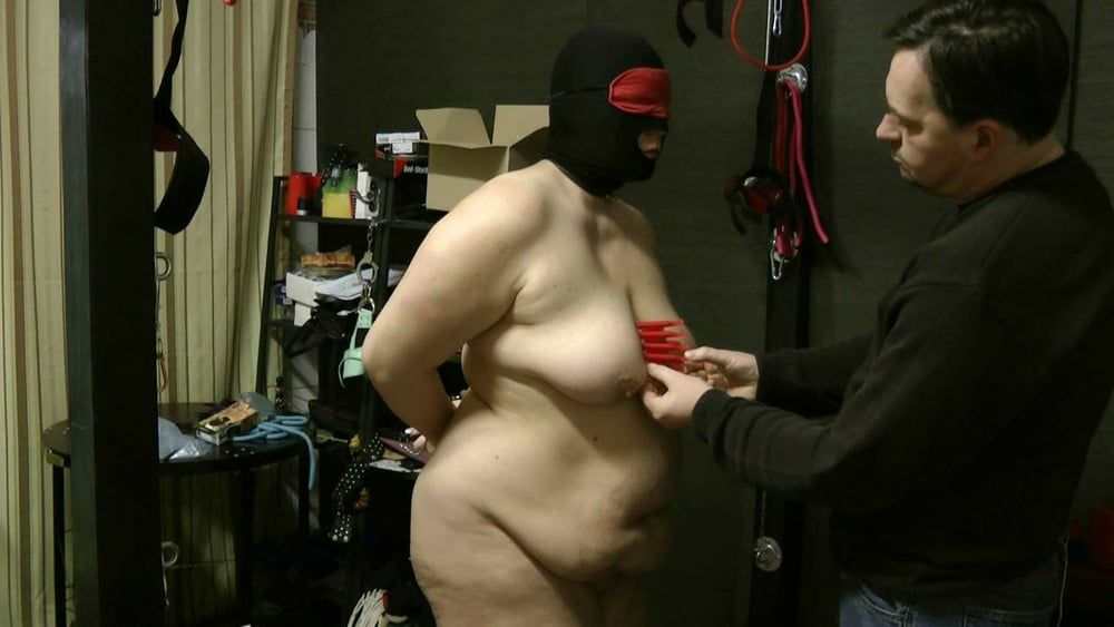 Masked slave with big tits #8