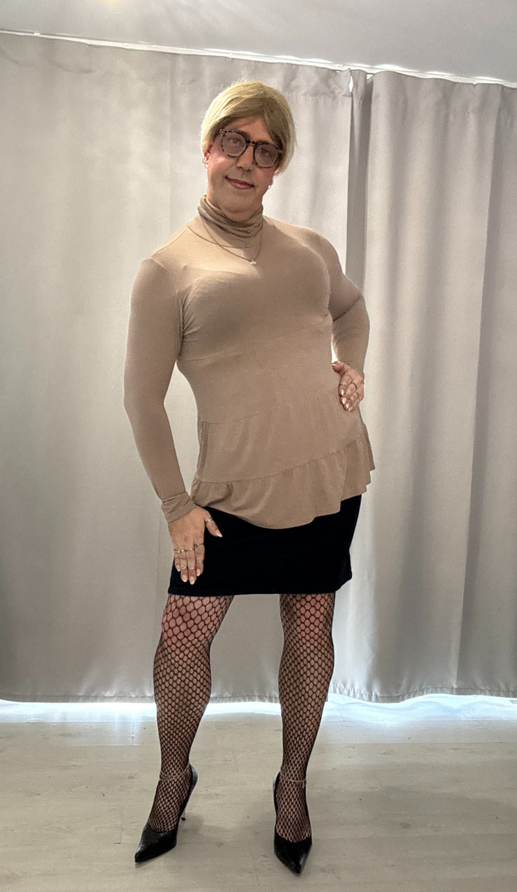 In a skirt and heels #14