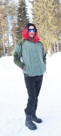 Me wearing winter outfit