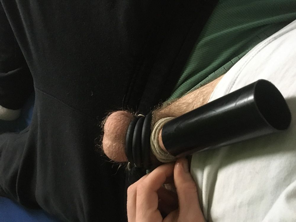 Balls With Rings And Bound Dick With Fleshlights #7