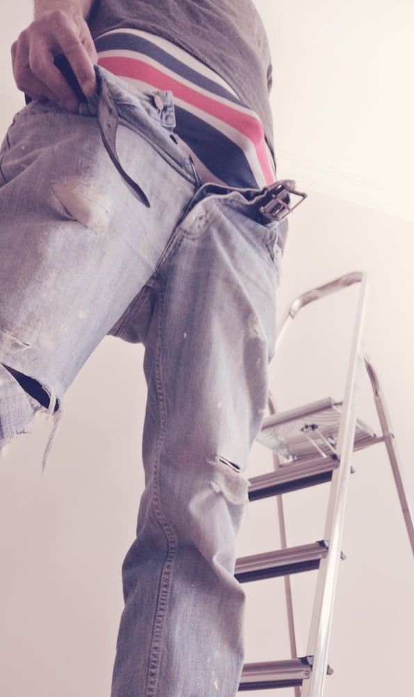 Hot house painter gets naked at work  #24
