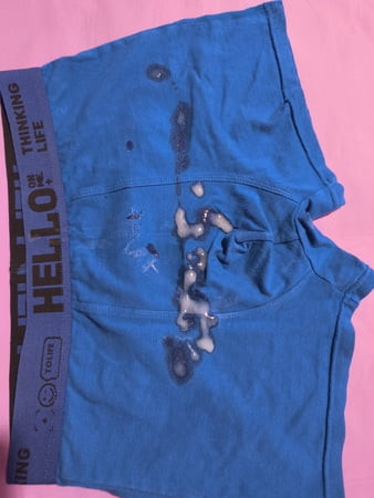 I cum in the boxers of a 22 year old twink boy for the secon