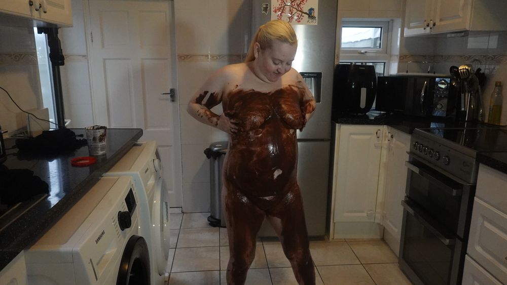 chocolate sauce messy fun #4