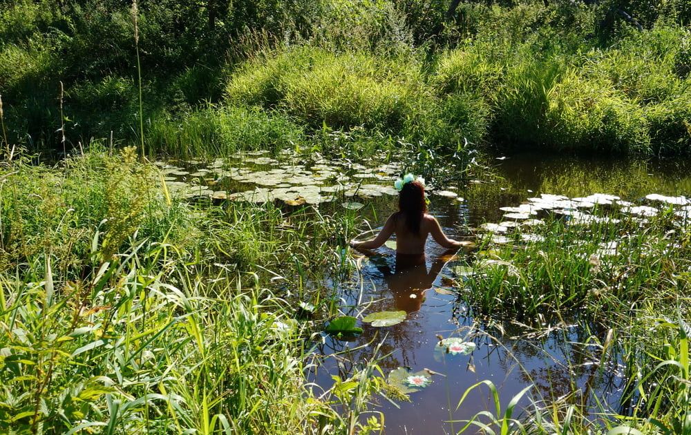 in a weedy pond #26