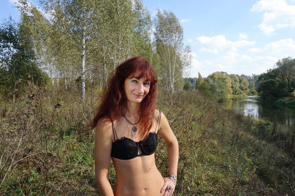 Flame Redhair on River-Beach #35
