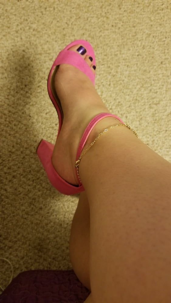 Playing in my shoe closet pretty feet heels flats milf  wife #50