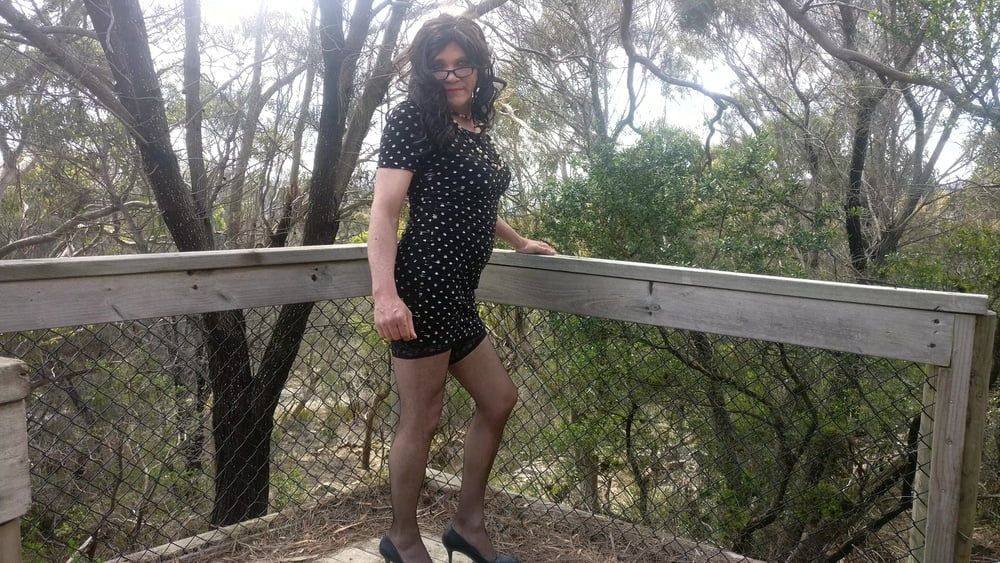 Crossdress Road trip- out on the boardwalk #6