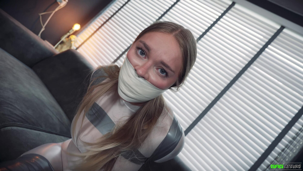 Denise - GND Tape Gagged in Glossy Outfit #16