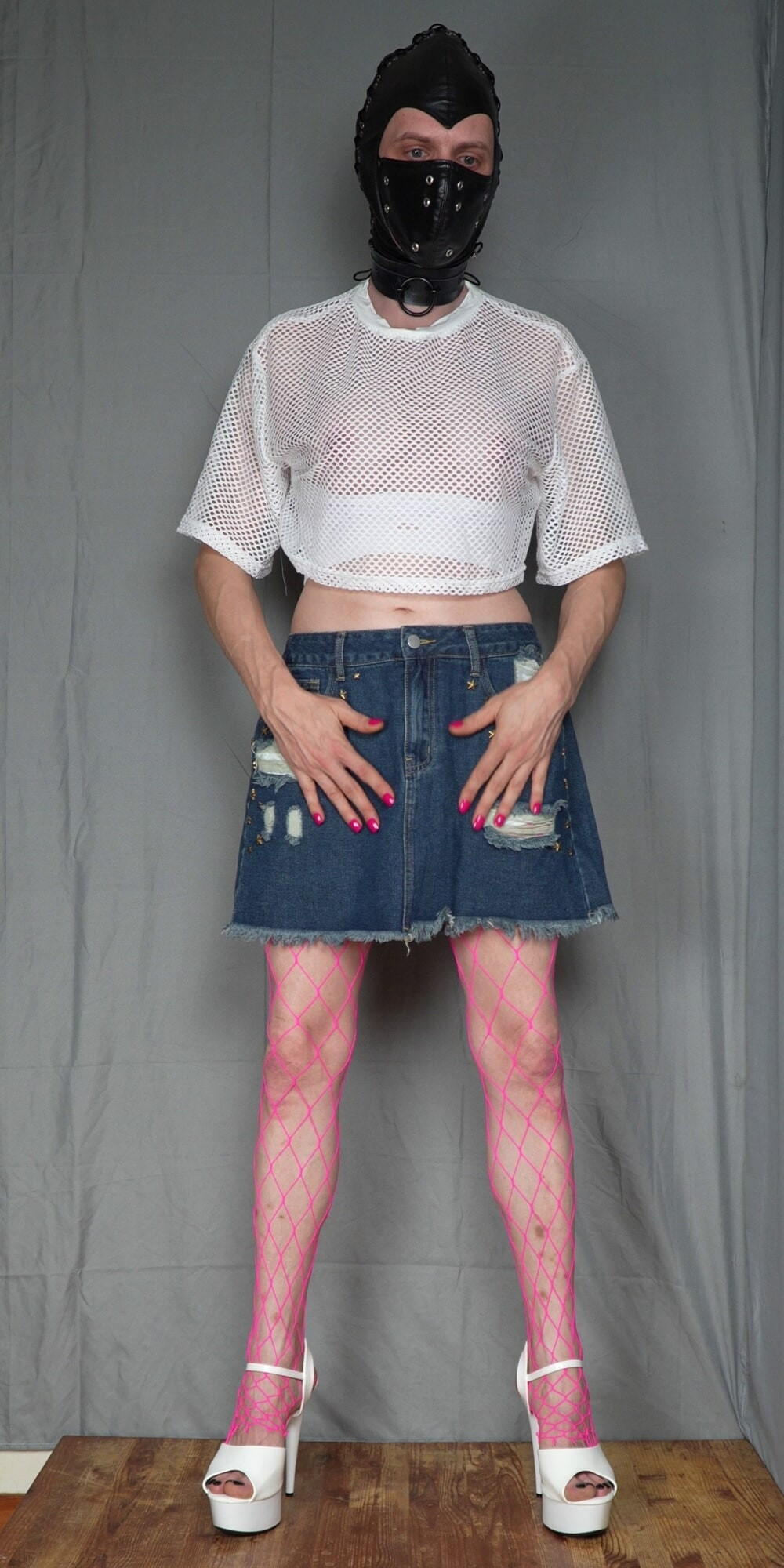 Pink Neon Fishnet #30