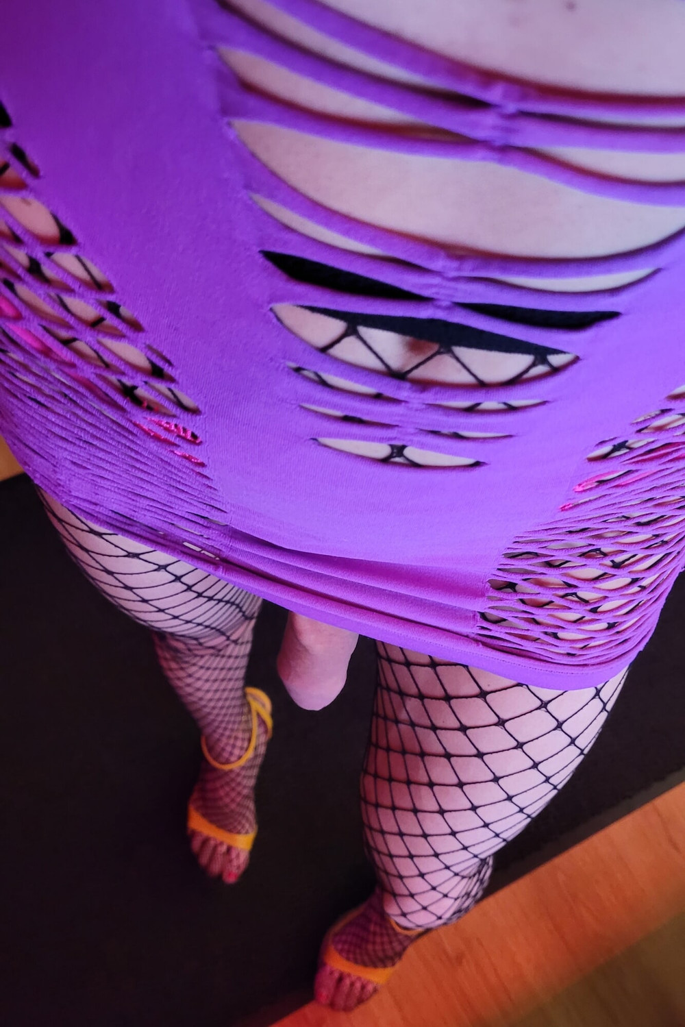 VioletBiTCH💜 Robe Resille Violette Full CAM4 VaneSsaBarBie #19
